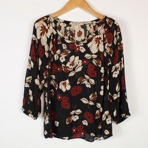 Lucky | Floral blouse L